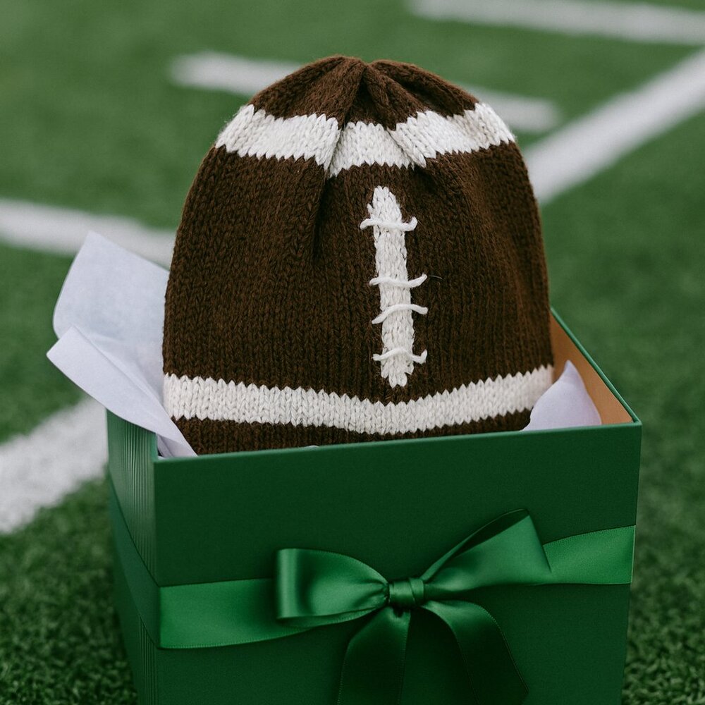 ski cap football design made of alpaca NEW NEW NEW.